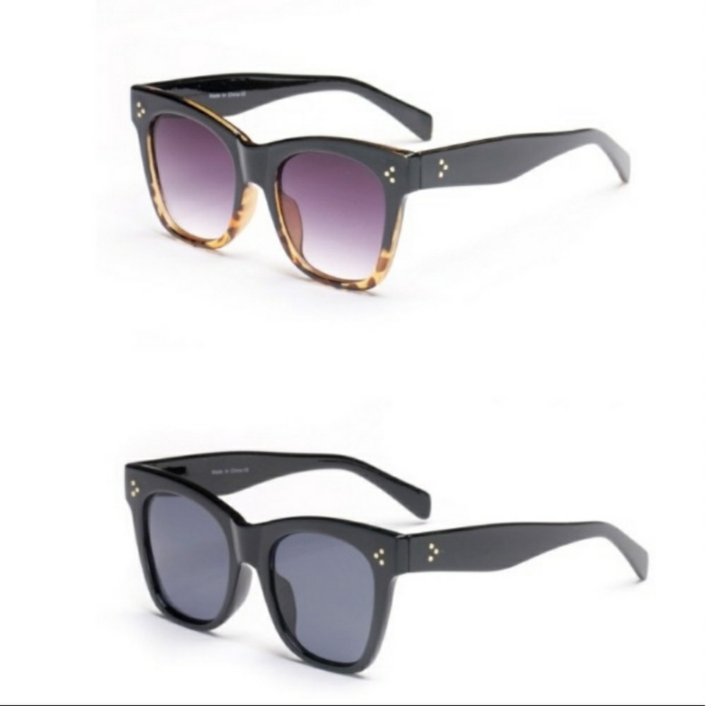 2/$18 BLACK CAT EYE SUNGLASSES - Picture 2 of 4